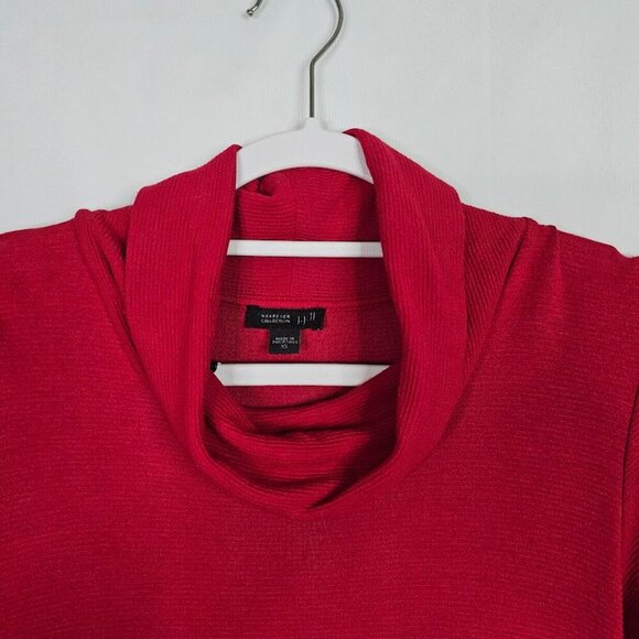 J. JILL WEAREVER COLLECTION Long Sleeve Dress RED size XS Cowl Neck Casual Chic - Picture 4 of 6